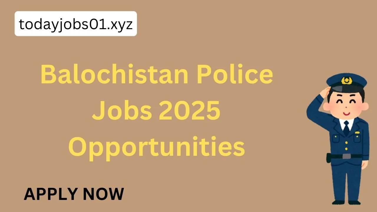 Balochistan Police Jobs 2025